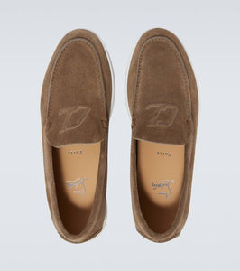 Christian Louboutin Varsiboat leather slip-on shoes