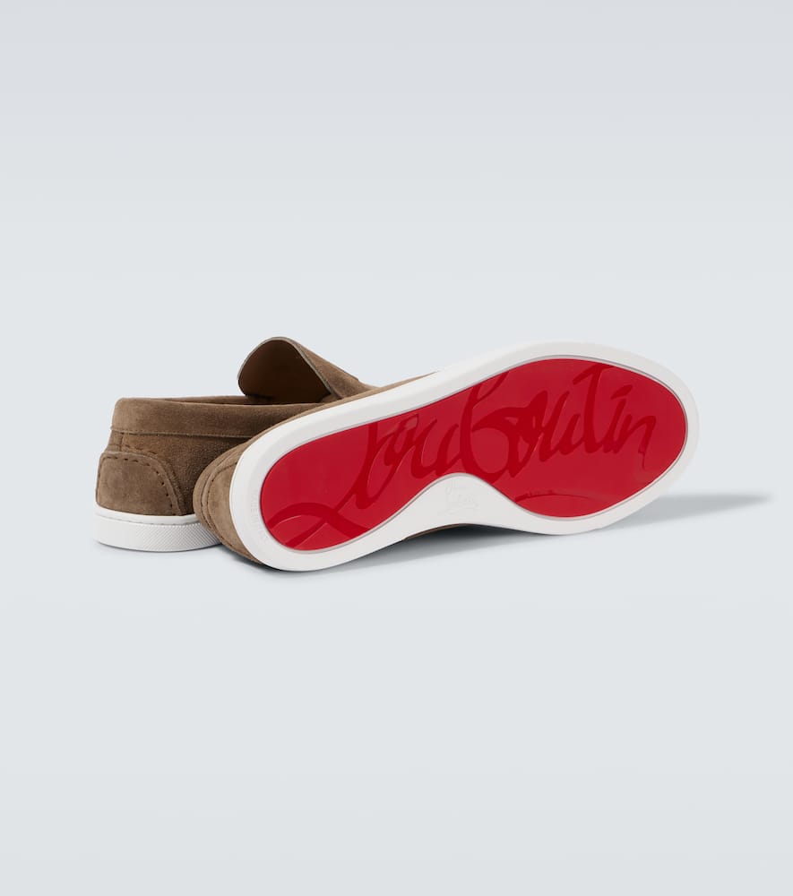 Christian Louboutin Varsiboat leather slip-on shoes