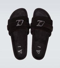 Christian Louboutin Varsimule Bizz logo suede slides