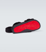 Christian Louboutin Varsimule Bizz logo suede slides