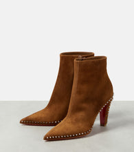 Christian Louboutin Vidura studded suede ankle boots