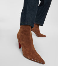 Christian Louboutin Vidura studded suede ankle boots