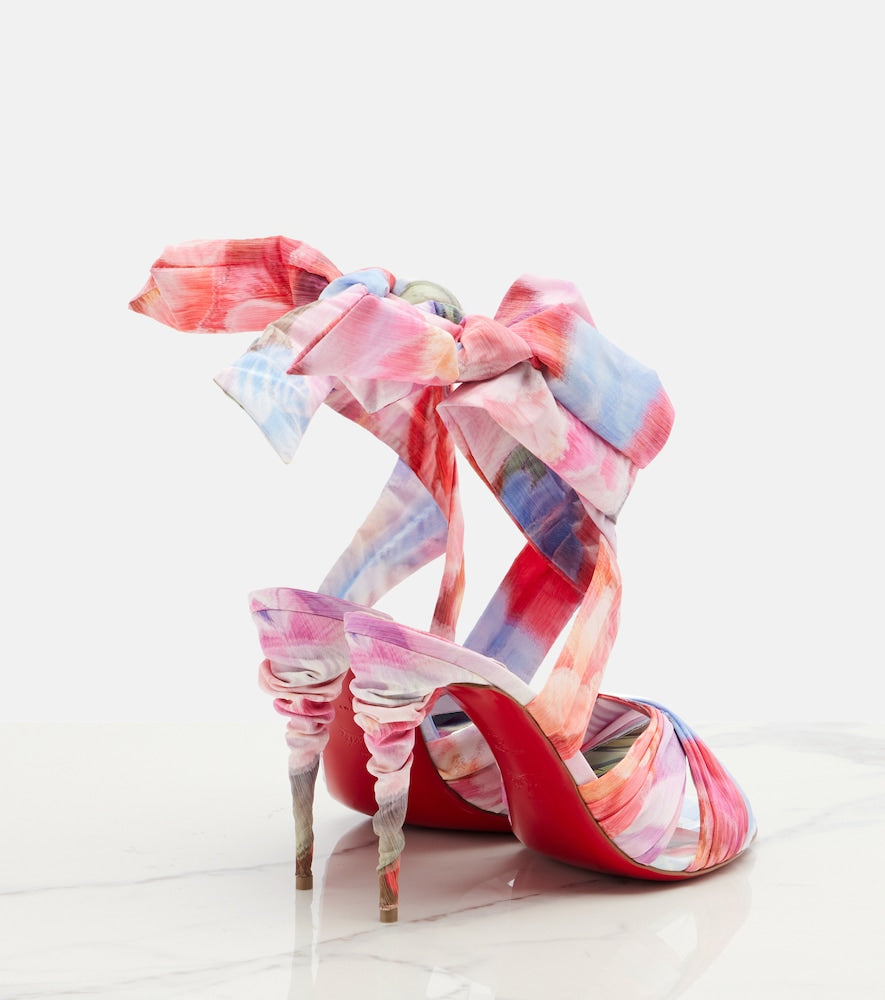 Christian Louboutin Affabula floral sandals in Multicoloured - Heeled Sandals