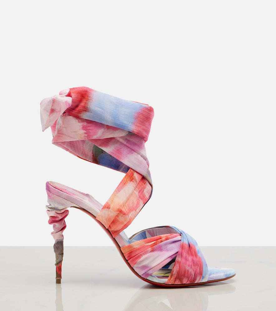 Christian Louboutin Affabula floral sandals in Multicoloured - Heeled Sandals