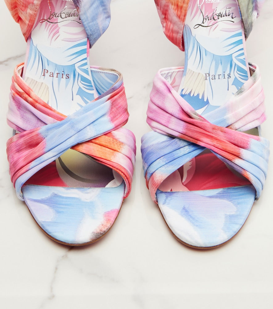 Christian Louboutin Affabula floral sandals in Multicoloured - Heeled Sandals