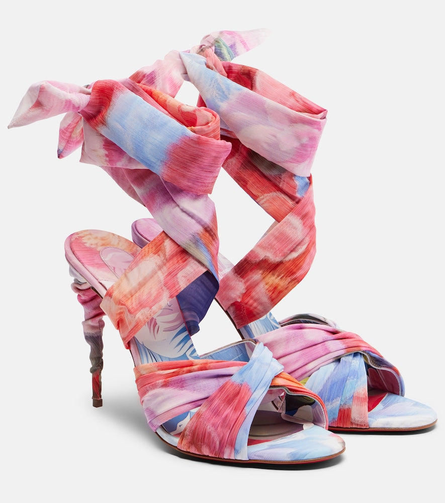 Christian Louboutin Affabula floral sandals in Multicoloured - Heeled Sandals