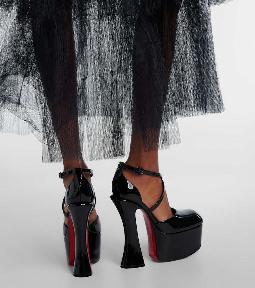 Christian Louboutin Aquadorcet patent leather platform pumps - Black High-Heel Pumps