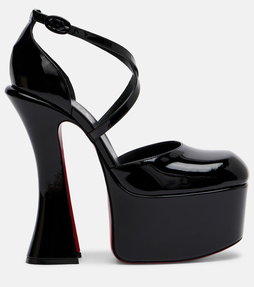 Christian Louboutin Aquadorcet patent leather platform pumps - Black High-Heel Pumps