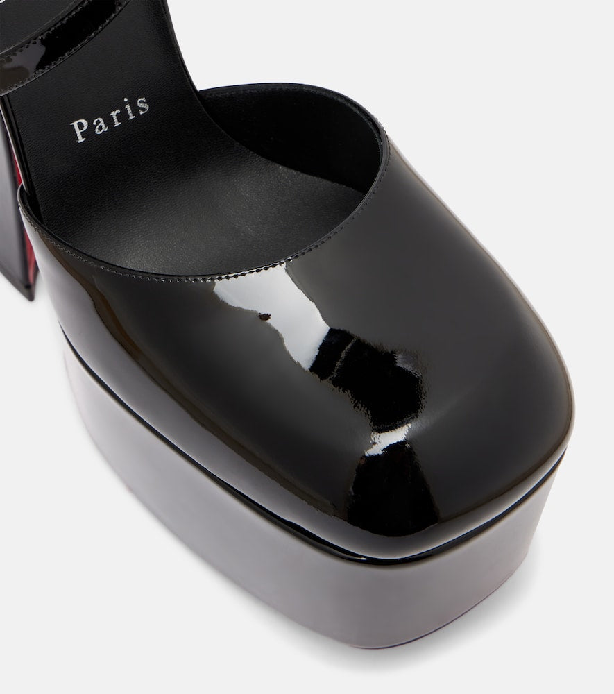 Christian Louboutin Aquadorcet patent leather platform pumps - Black High-Heel Pumps