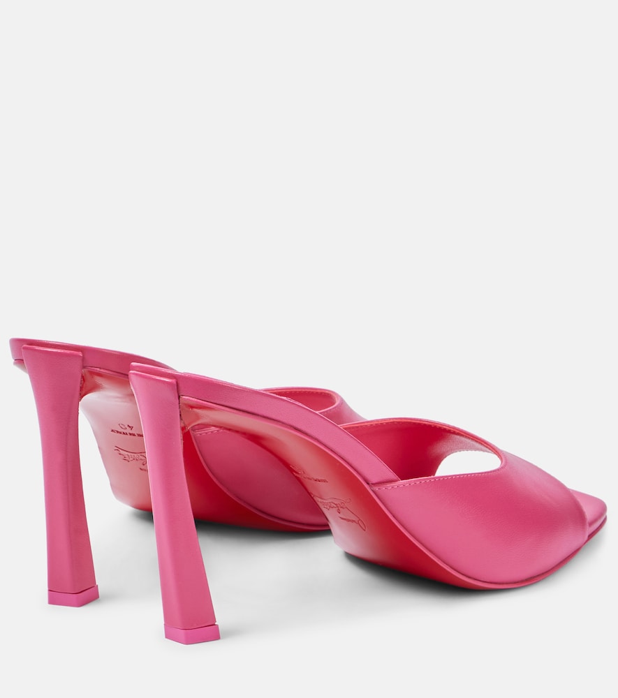 Christian Louboutin Condora 85 leather mules in Pink - Heeled Sandals