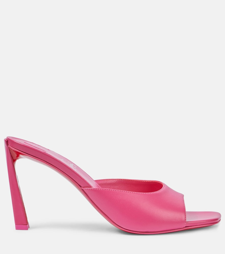 Christian Louboutin Condora 85 leather mules in Pink - Heeled Sandals