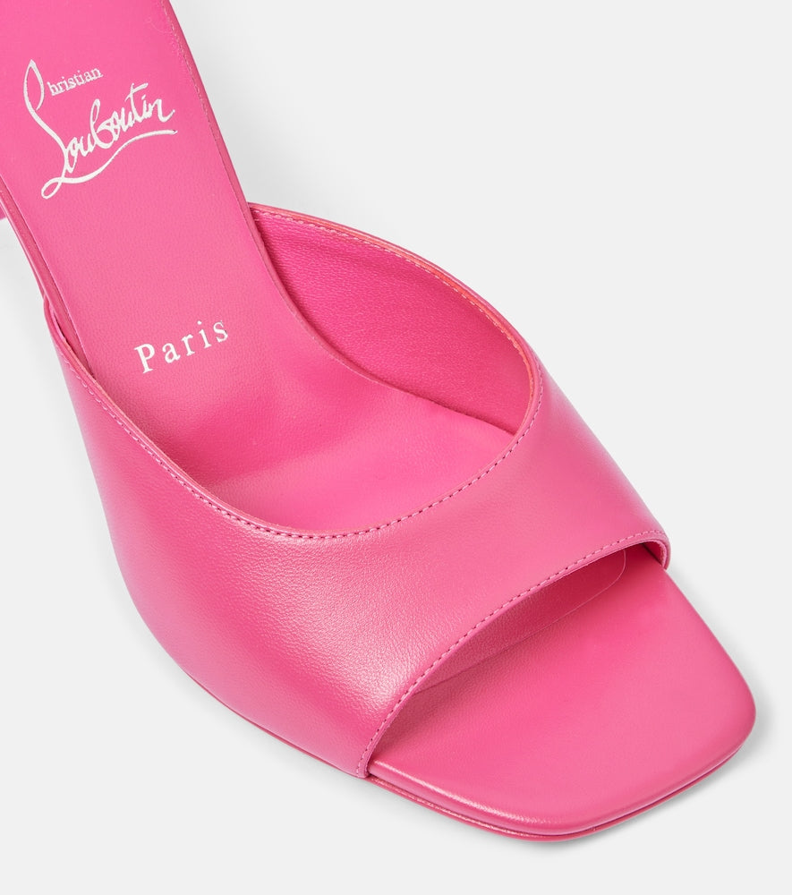 Christian Louboutin Condora 85 leather mules in Pink - Heeled Sandals