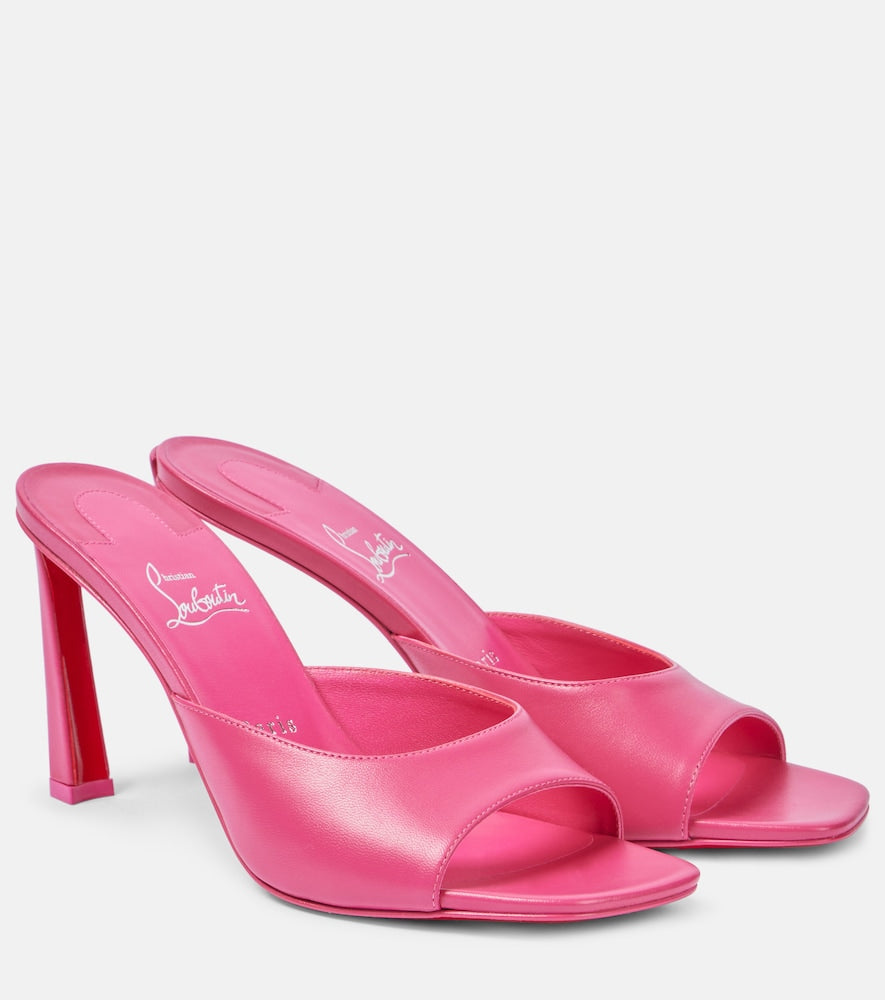 Christian Louboutin Condora 85 leather mules in Pink - Heeled Sandals