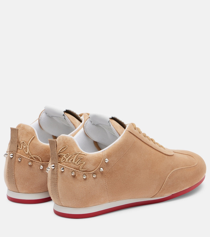 Christian Louboutin Eleonora suede sneakers in Beige - Low-Top Sneakers