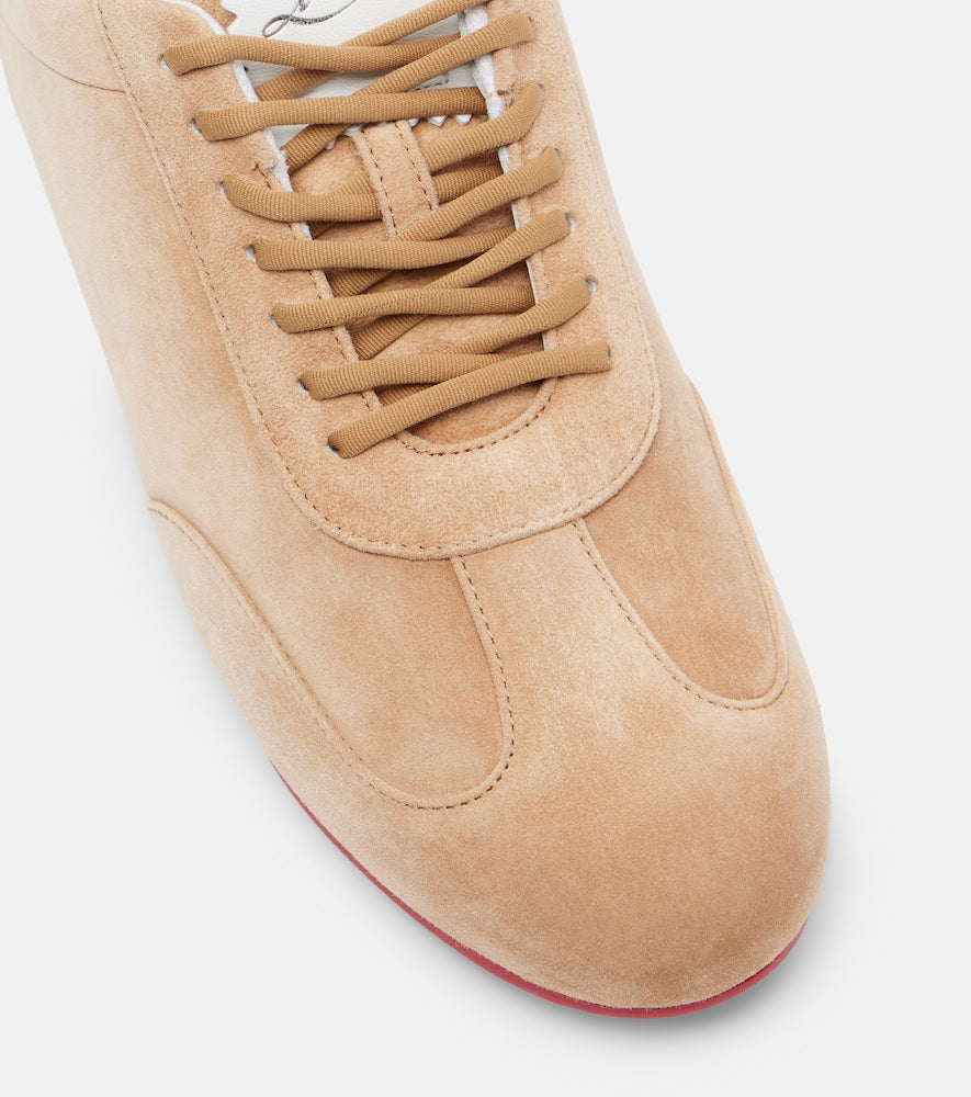 Christian Louboutin Eleonora suede sneakers in Beige - Low-Top Sneakers