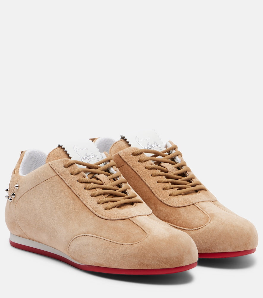 Christian Louboutin Eleonora suede sneakers in Beige - Low-Top Sneakers