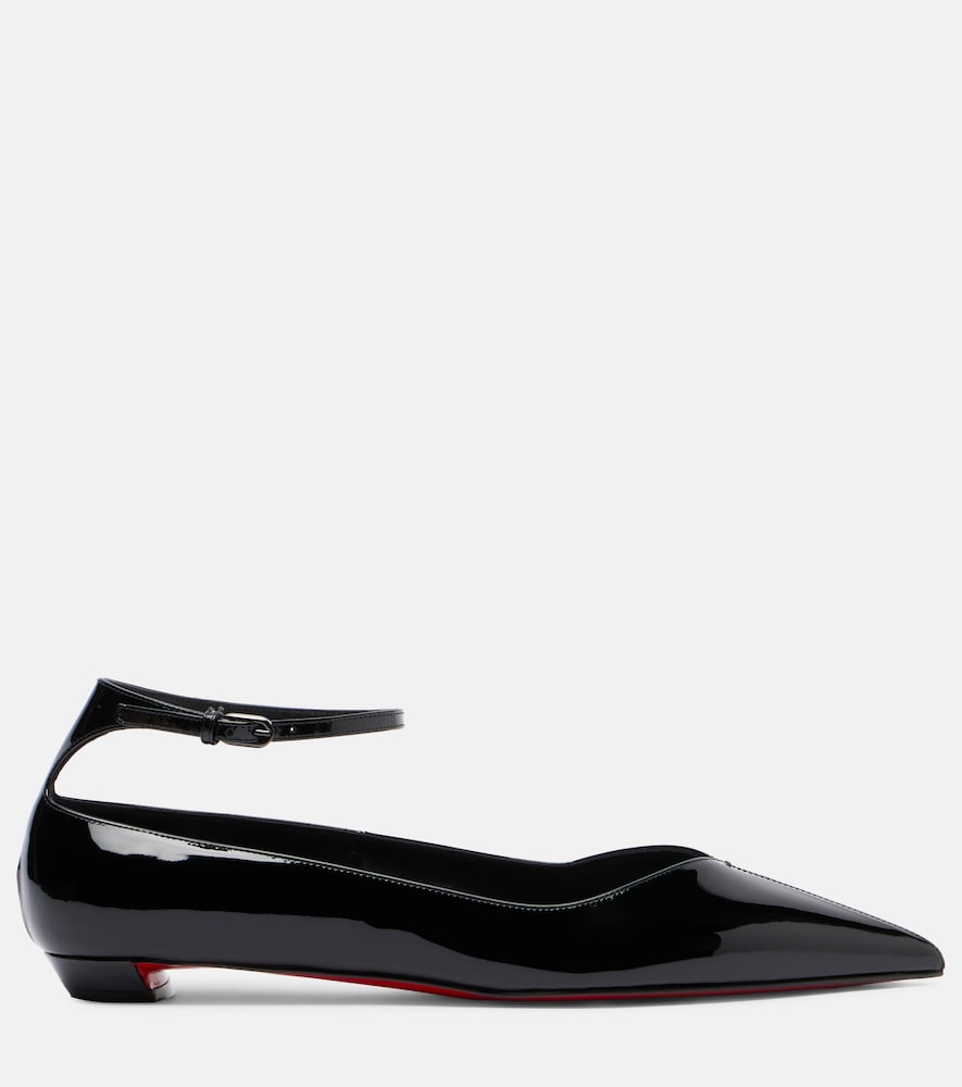 Christian Louboutin Erozeena patent leather ballet flats (Black) - Ballerina Flats