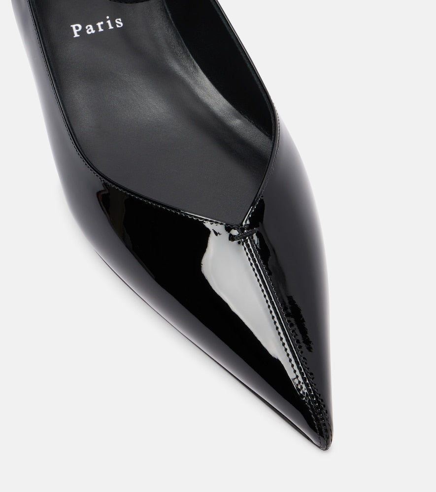 Christian Louboutin Erozeena patent leather ballet flats (Black) - Ballerina Flats