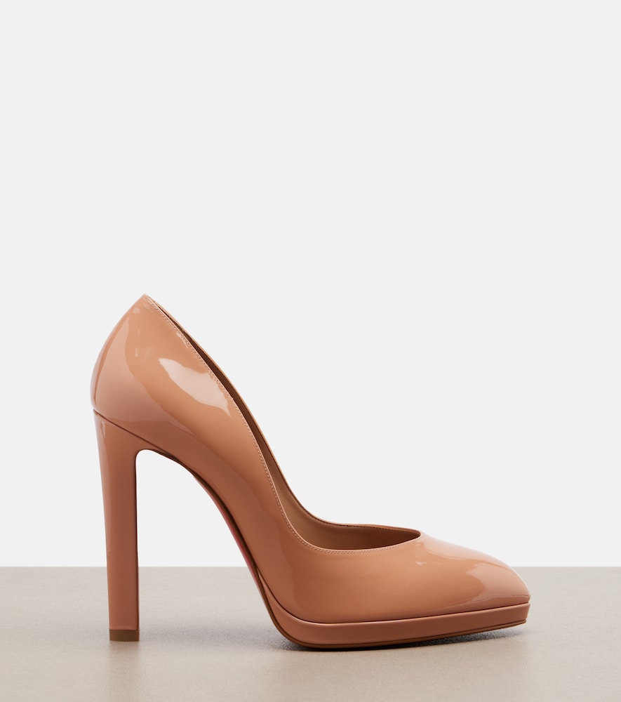 Christian Louboutin Fannylove patent leather pumps (Beige) - High-Heel Pumps