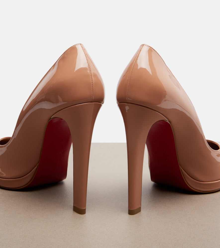 Christian Louboutin Fannylove patent leather pumps (Beige) - High-Heel Pumps
