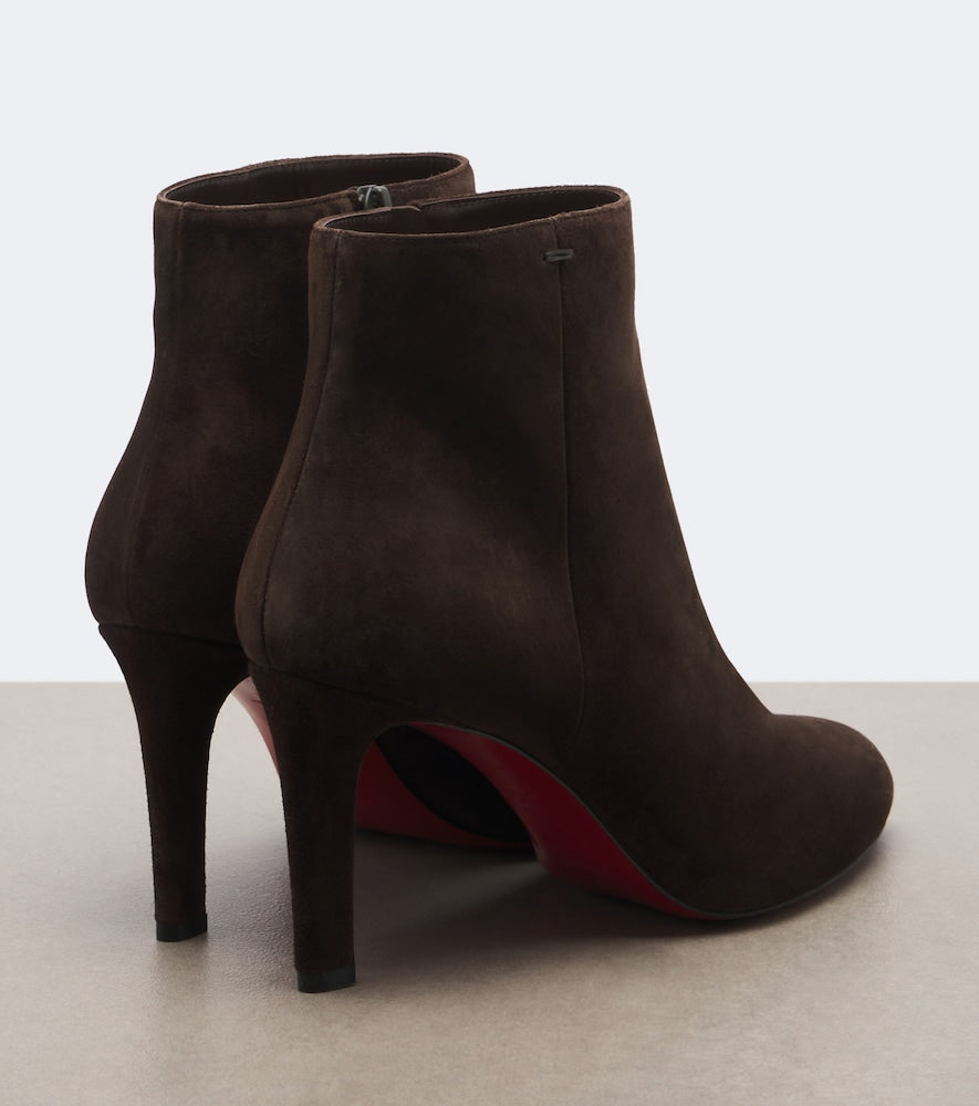 Christian Louboutin Fannylove suede ankle boots in Brown - High Heels
