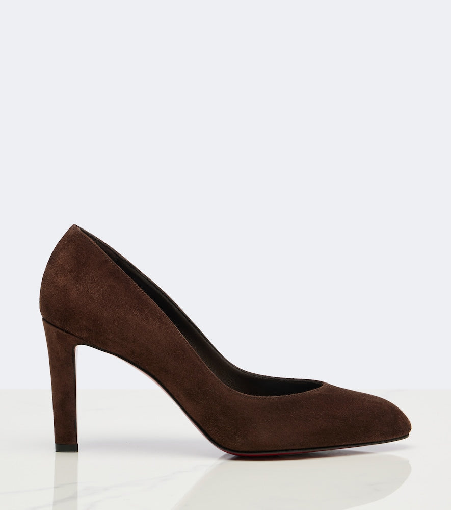 Christian Louboutin Fannylove suede pumps in Brown - Mid Heel Pumps