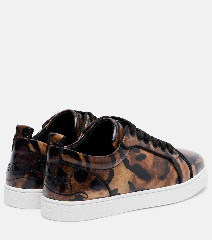 Brown Christian Louboutin Fun Louise Junior leather sneakers - Low-Top Sneakers