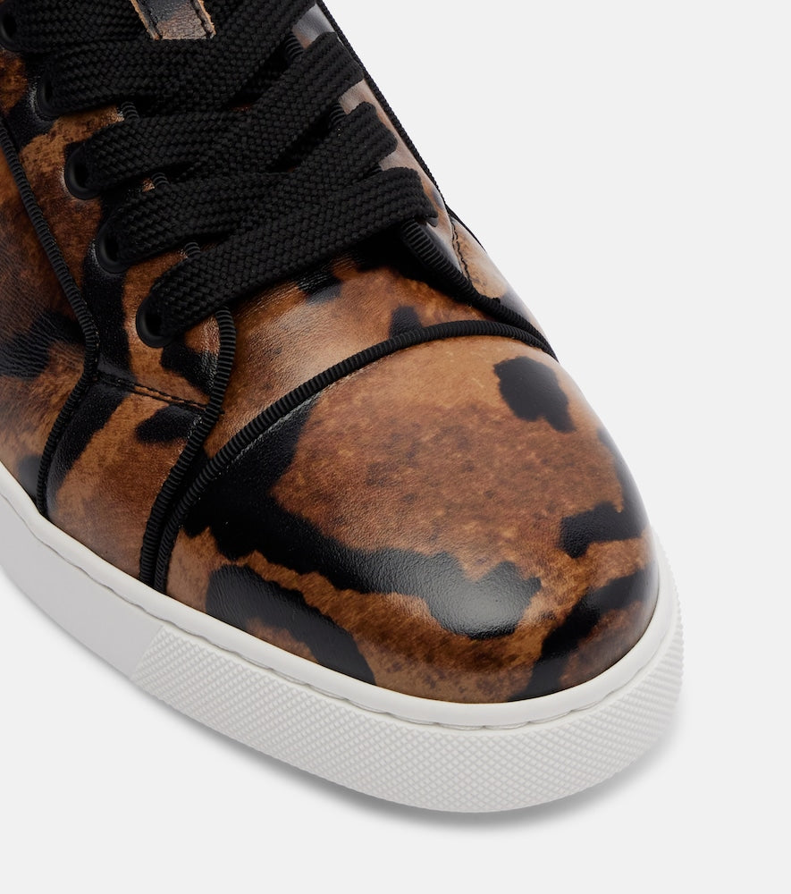 Brown Christian Louboutin Fun Louise Junior leather sneakers - Low-Top Sneakers