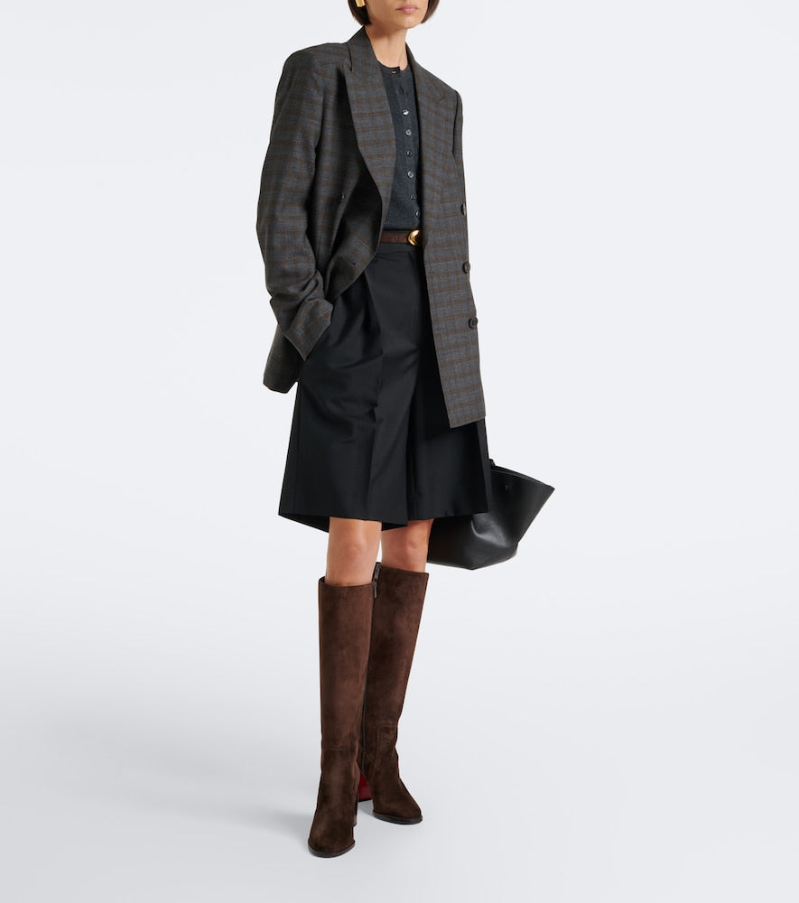 Christian Louboutin Iranina suede knee-high boots in Brown - Knee-high Boots