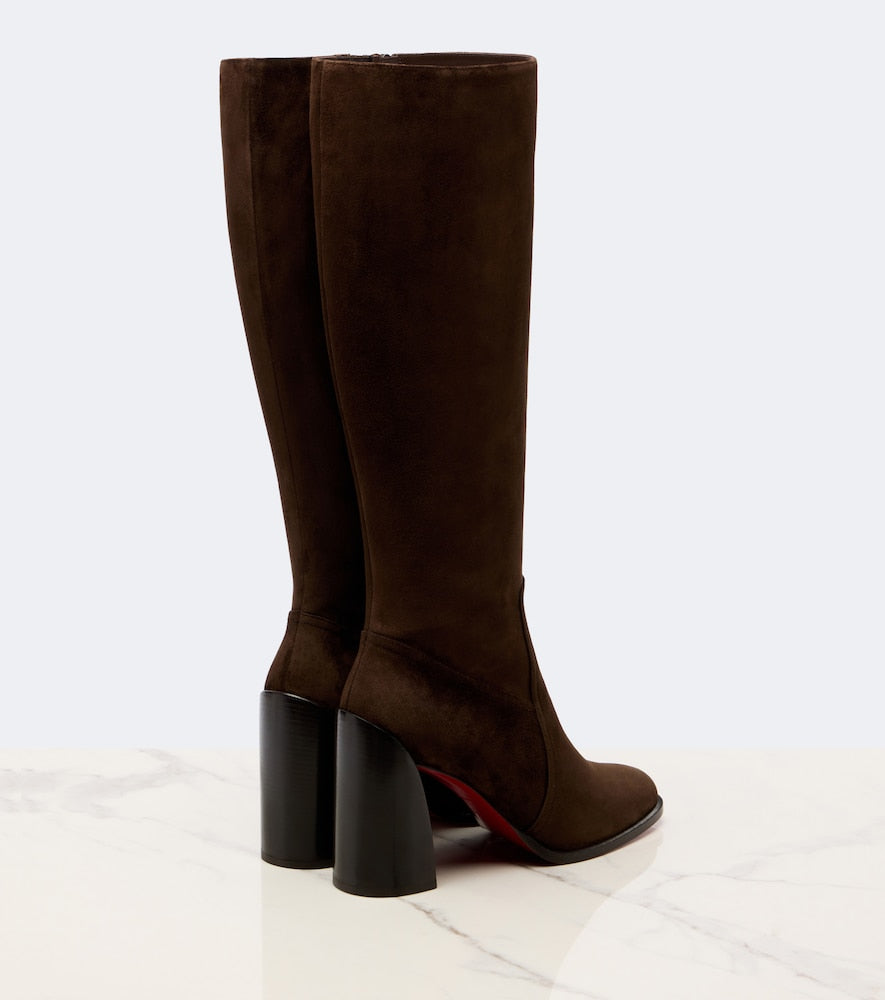 Christian Louboutin Iranina suede knee-high boots in Brown - Knee-high Boots