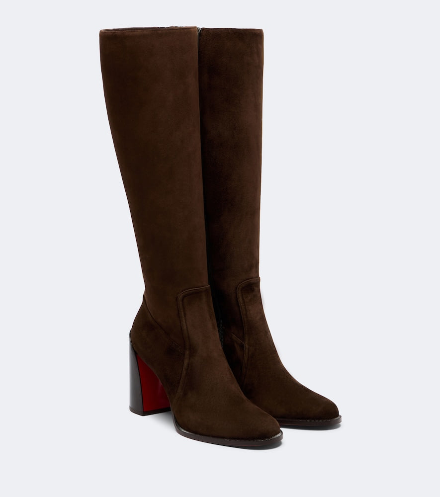 Christian Louboutin Iranina suede knee-high boots in Brown - Knee-high Boots