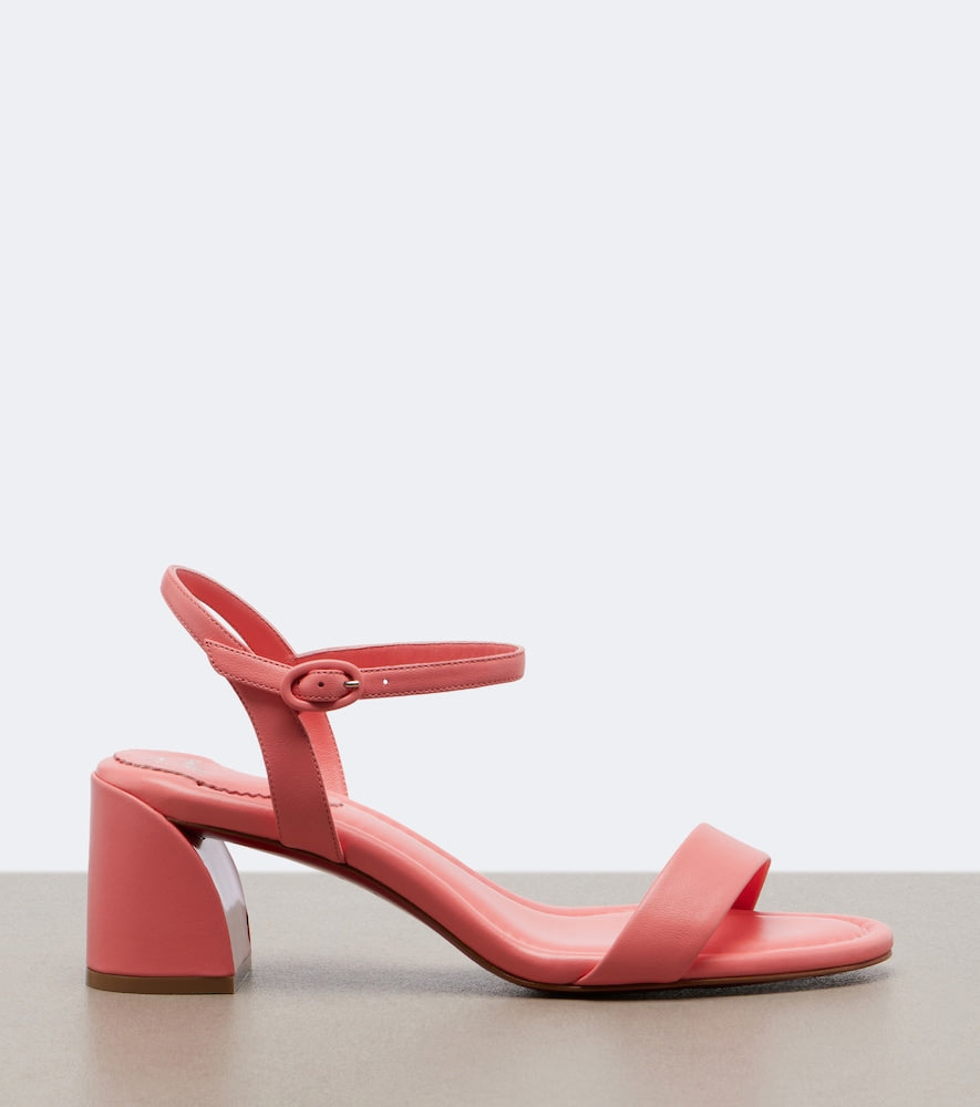 Christian Louboutin Jane leather sandals - Pink Mid Heels