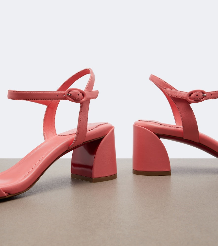 Christian Louboutin Jane leather sandals - Pink Mid Heels