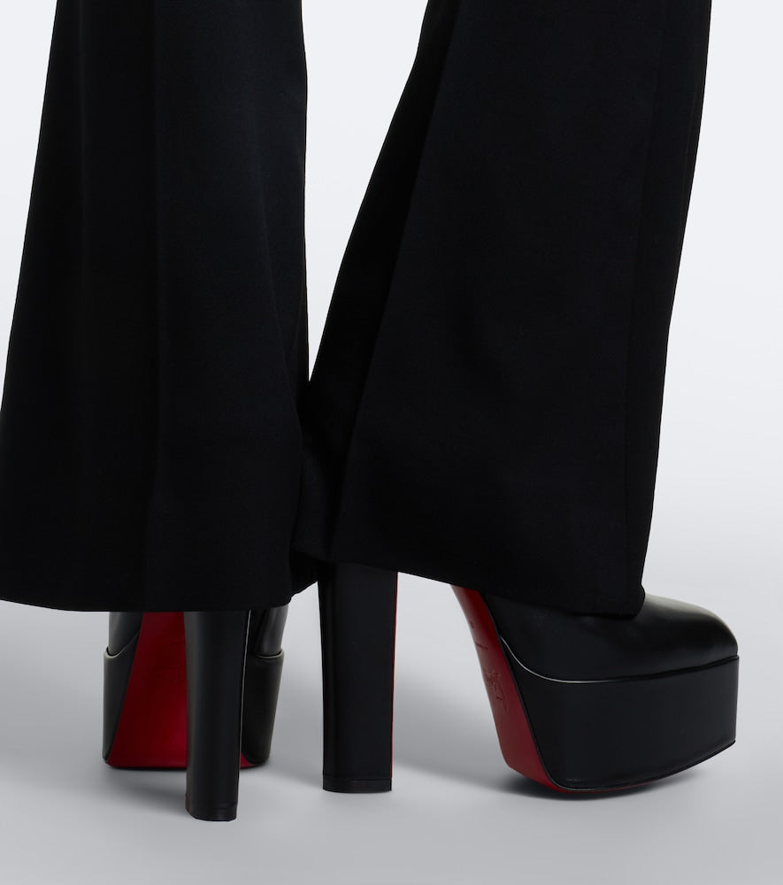 Christian Louboutin Jenna leather platform ankle boots (Black) - High Heels