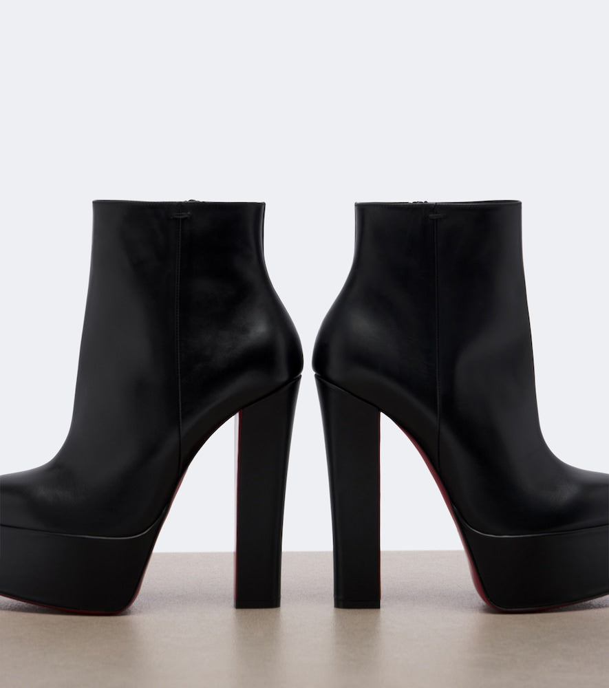 Christian Louboutin Jenna leather platform ankle boots (Black) - High Heels
