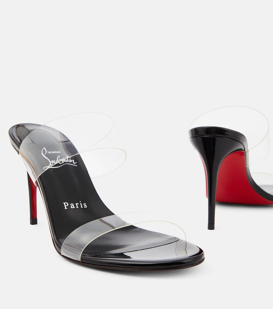 Christian Louboutin Just Nothing 85 PVC mules - Transparent Heeled Sandals
