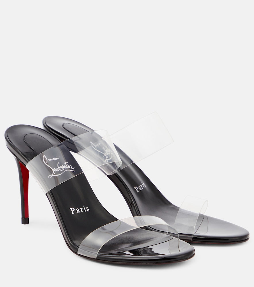 Christian Louboutin Just Nothing 85 PVC mules - Transparent Heeled Sandals
