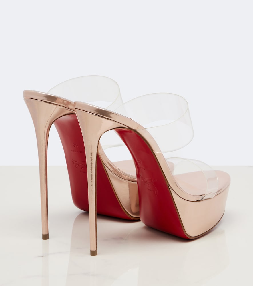 Christian Louboutin Just Nothing leather platform mules (Pink) - High-Heel Sandals