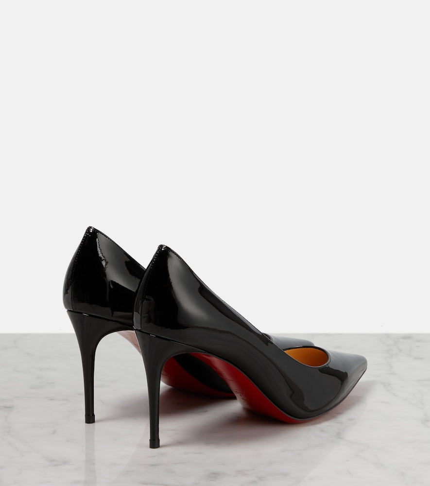 Christian Louboutin Kate 85 patent leather pumps (Black) - Mid Heel Pumps