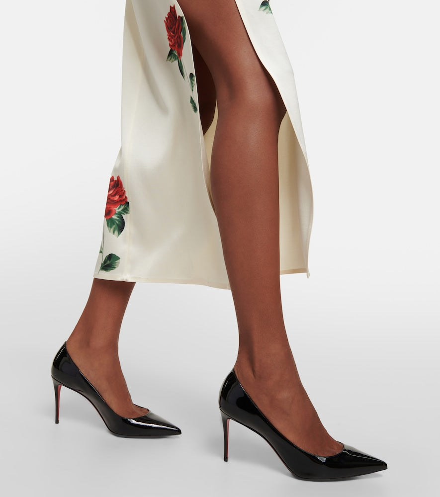Christian Louboutin Kate 85 patent leather pumps (Black) - Mid Heel Pumps