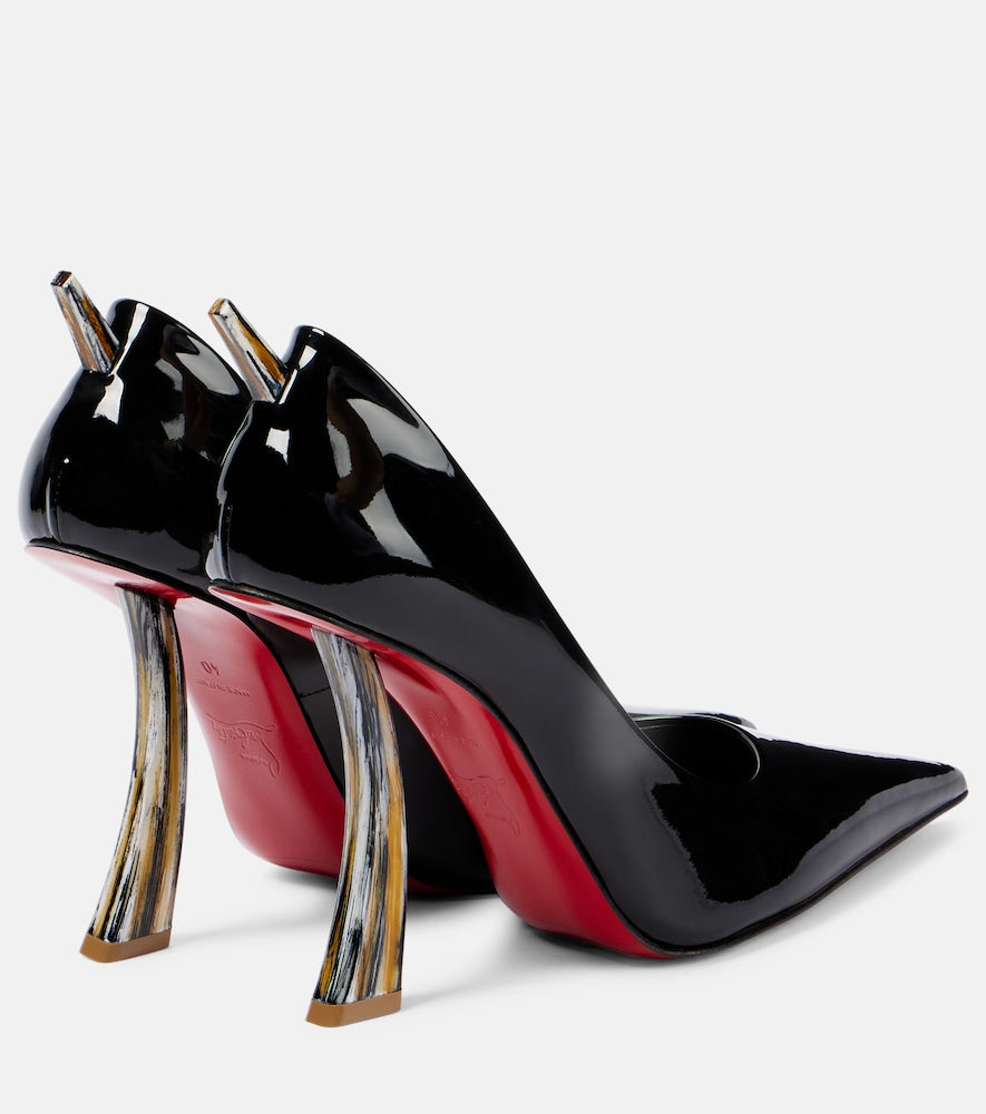 Christian Louboutin Kate Clawmax 100 patent leather pumps in Black - High-Heel Pumps
