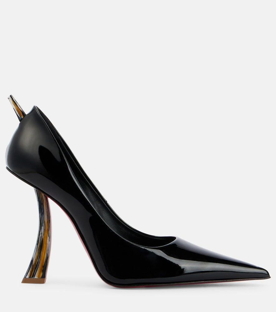 Christian Louboutin Kate Clawmax 100 patent leather pumps in Black - High-Heel Pumps