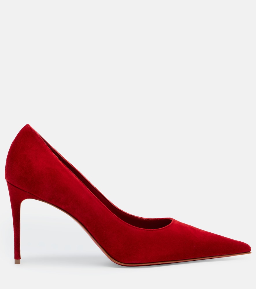 Christian Louboutin Kate Max 85 suede pumps - Red Mid Heel Pumps