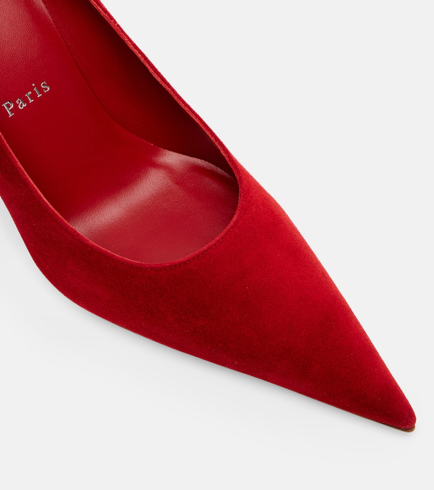 Christian Louboutin Kate Max 85 suede pumps - Red Mid Heel Pumps