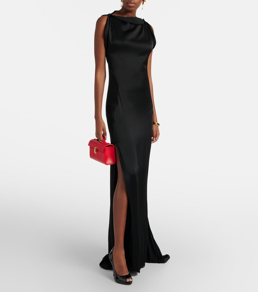 Christian Louboutin Lady Z patent leather peep-toe pumps (Black) - Heeled Sandals