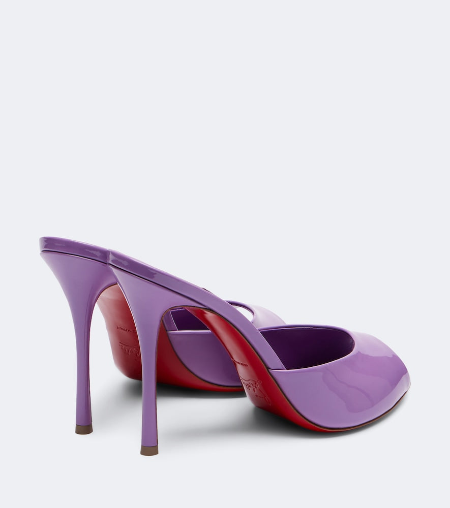 Christian Louboutin Me Dolly 100 patent leather mules - Purple Heeled Sandals