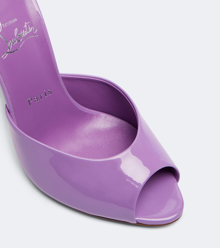 Christian Louboutin Me Dolly 100 patent leather mules - Purple Heeled Sandals
