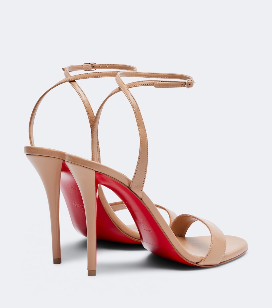 Christian Louboutin Miss Z 100 leather sandals (Beige) - Heeled Sandals