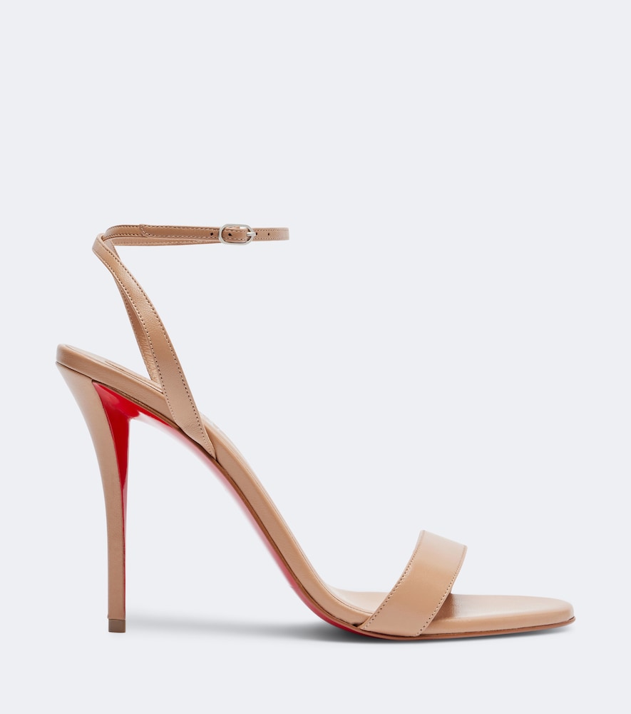 Christian Louboutin Miss Z 100 leather sandals (Beige) - Heeled Sandals