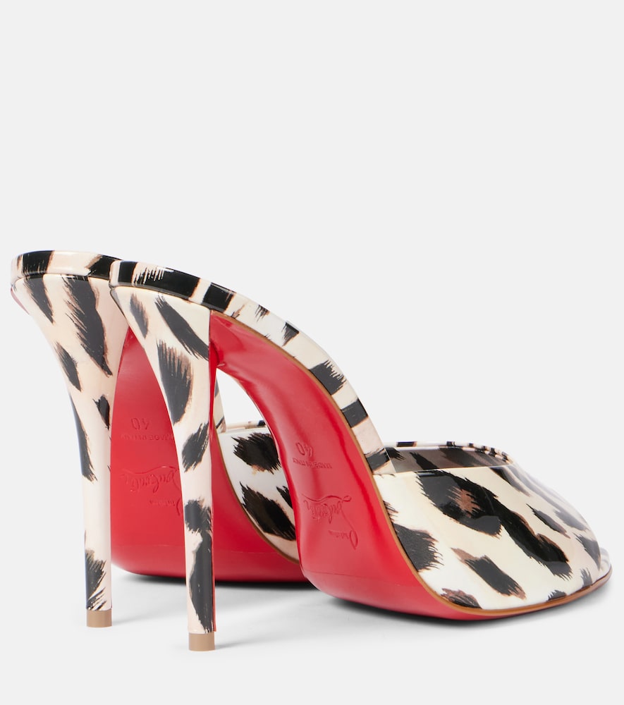 Christian Louboutin Miss Z 100 patent leather mules - Pink Heeled Sandals